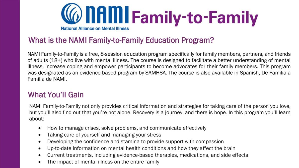 NAMI Family & Friends Seminars 2 | Alamo Heights United Methodist Church